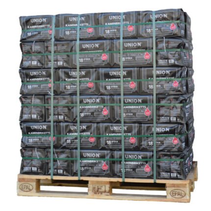 Braunkohlebriketts im Palettenpaket (960Kg)