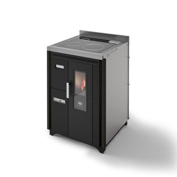 Eingebauter belüfteter Pelletofen - EVACALOR Nina 7,5 kW