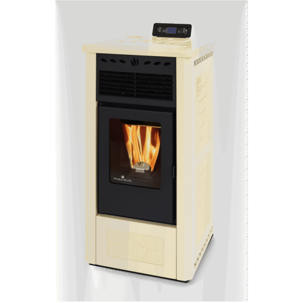 Wasserdichter, belüfteter Keramik-Pelletofen – ORIGINAL PHEBO Febe – H 10 kW