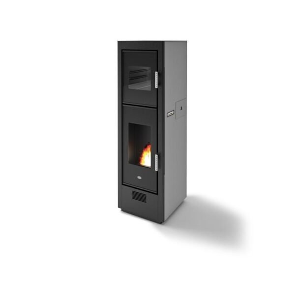 Kanalisierter, belüfteter Pelletofen mit Backofen – EVACALOR Biscotto 8,5 kW